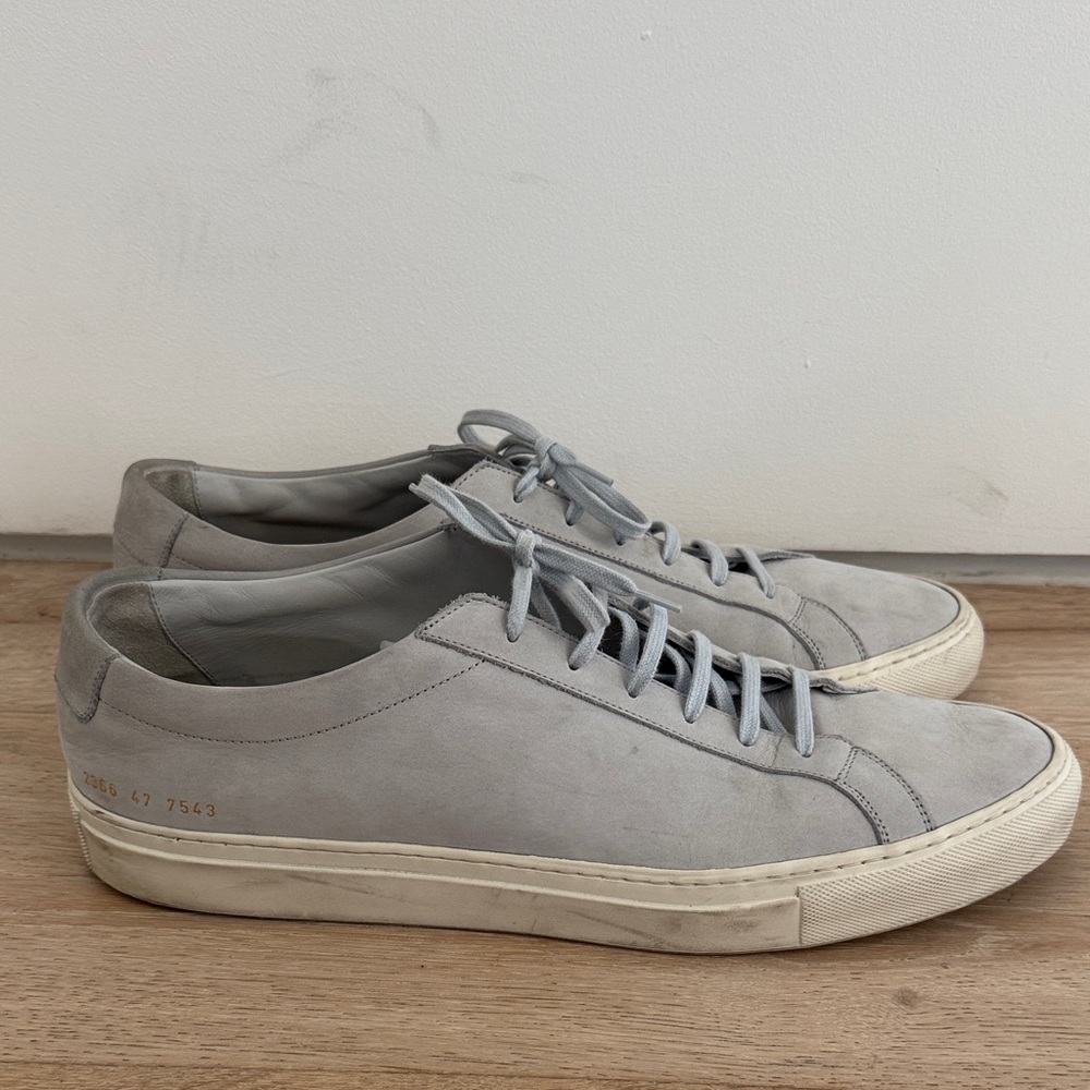 Common Projects Achilles Grey Suede Sneakers Sz 14